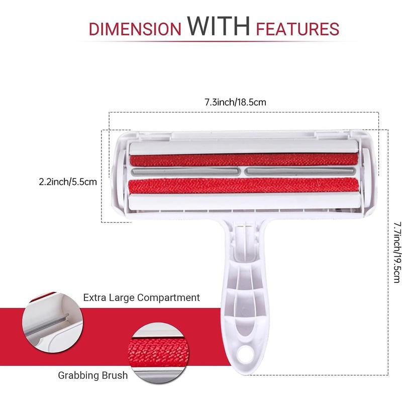 Furswipe Pet Hair Remover Roller – Reusable & Portable Lint Roller for Easy Pet Hair Cleanup on Furniture & Clothing