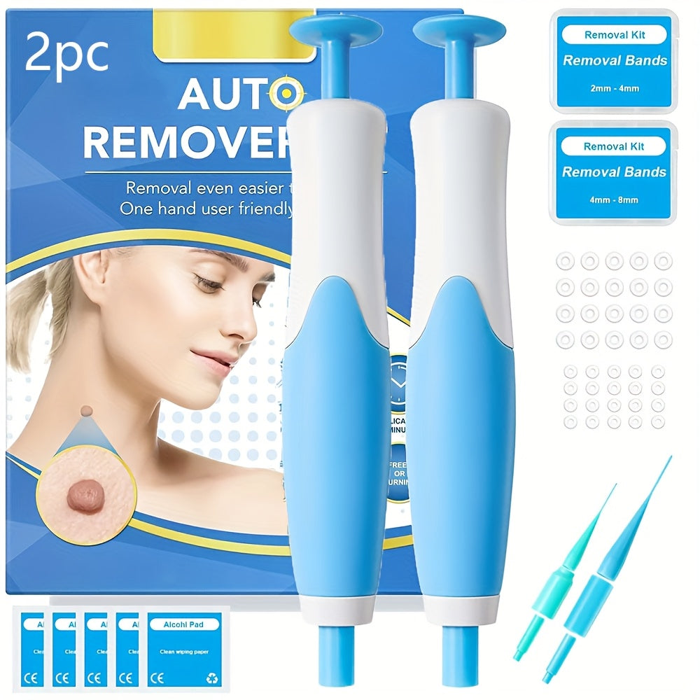 Advanced 2-in-1 Skin Tag Removal Kit - Gentle, Hypoallergenic for All Skin Types, Includes Face, Neck & Body Care, Skin Tag Remover for Adults, Automatic, Skin Protection, Most Body Parts