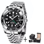 V3 Version GMT Watches Men'S Luxury Sapphire Automatic Mechanical Watch 40MM Stainless Steel Waterproof Watch