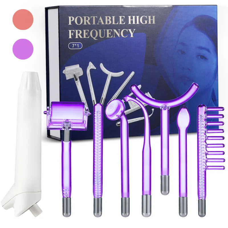 High Frequency Therapy Wand Professional Machine Skin Care Skin Tightening Device Beauty Products anti Wrinkle Face Clean