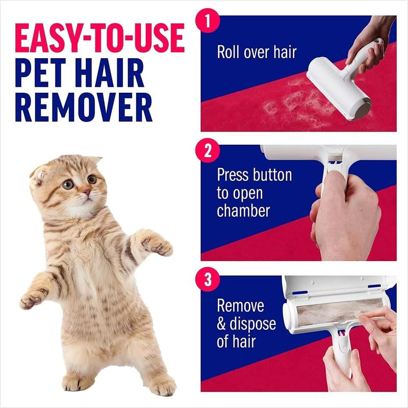 Furswipe Pet Hair Remover Roller – Reusable & Portable Lint Roller for Easy Pet Hair Cleanup on Furniture & Clothing