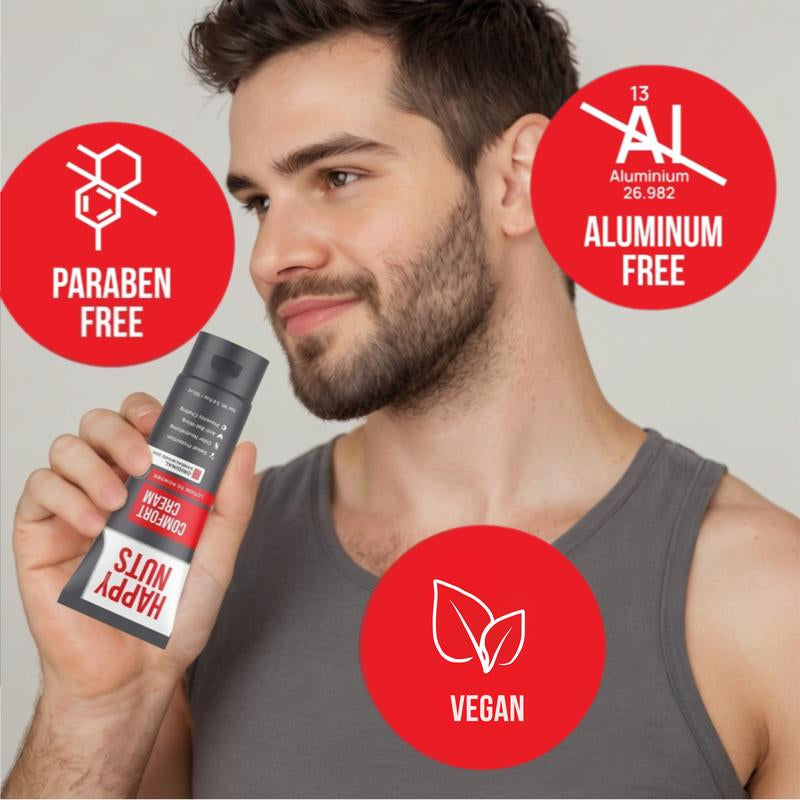 Comfort Cream Deodorant for Men: Anti-Chafing Sweat Defense, Odor Control, Aluminum-Free Mens Deodorant