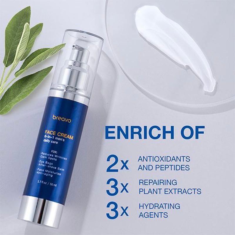 Men'S Face Moisturizer: anti Aging Cream, Wrinkles Cream, Hyaluronic Moisture, Skincare, Comfort ,Moisturizing ,Hydrating,