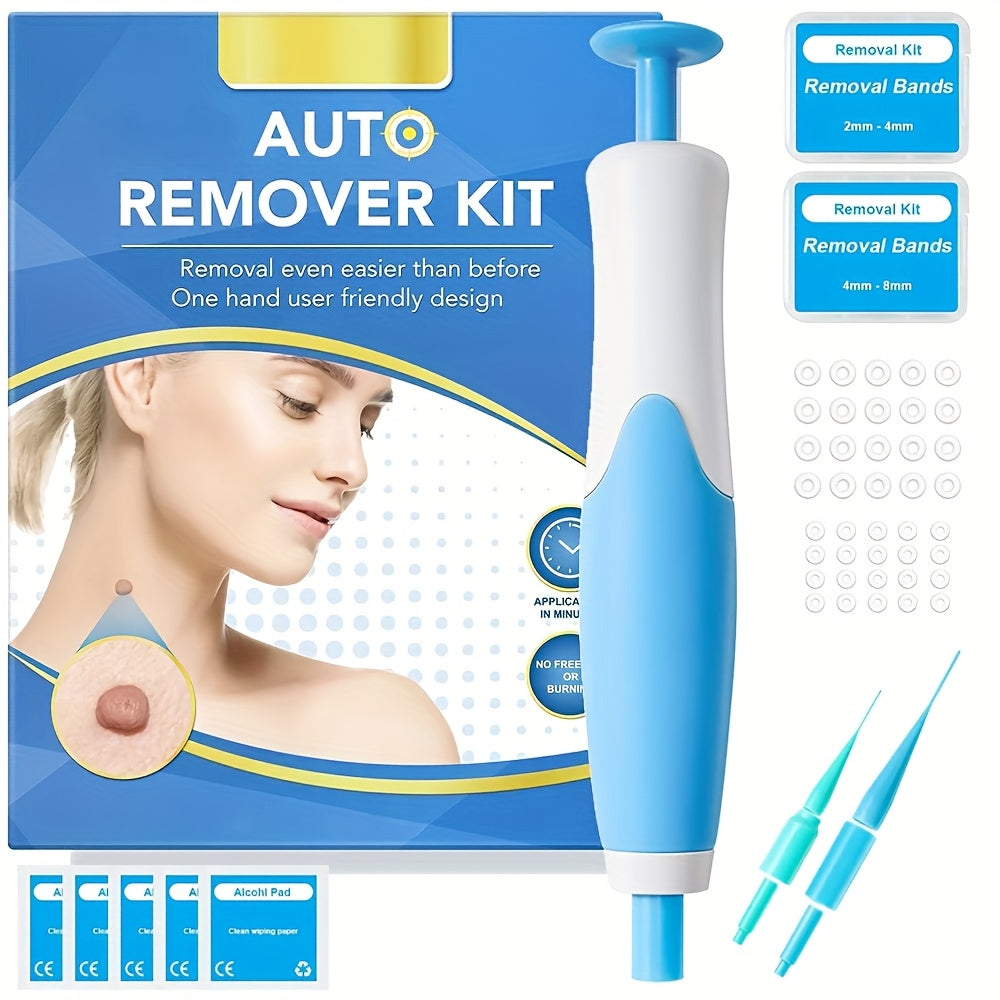 Advanced 2-in-1 Skin Tag Removal Kit - Gentle, Hypoallergenic for All Skin Types, Includes Face, Neck & Body Care, Skin Tag Remover for Adults, Automatic, Skin Protection, Most Body Parts