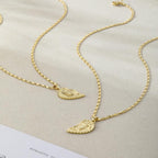 Rotnso 14K Gold Plated Couple Heart Necklace Set - "Te Amo" Virgin Mary Pendant, Valentine'S Day Gift