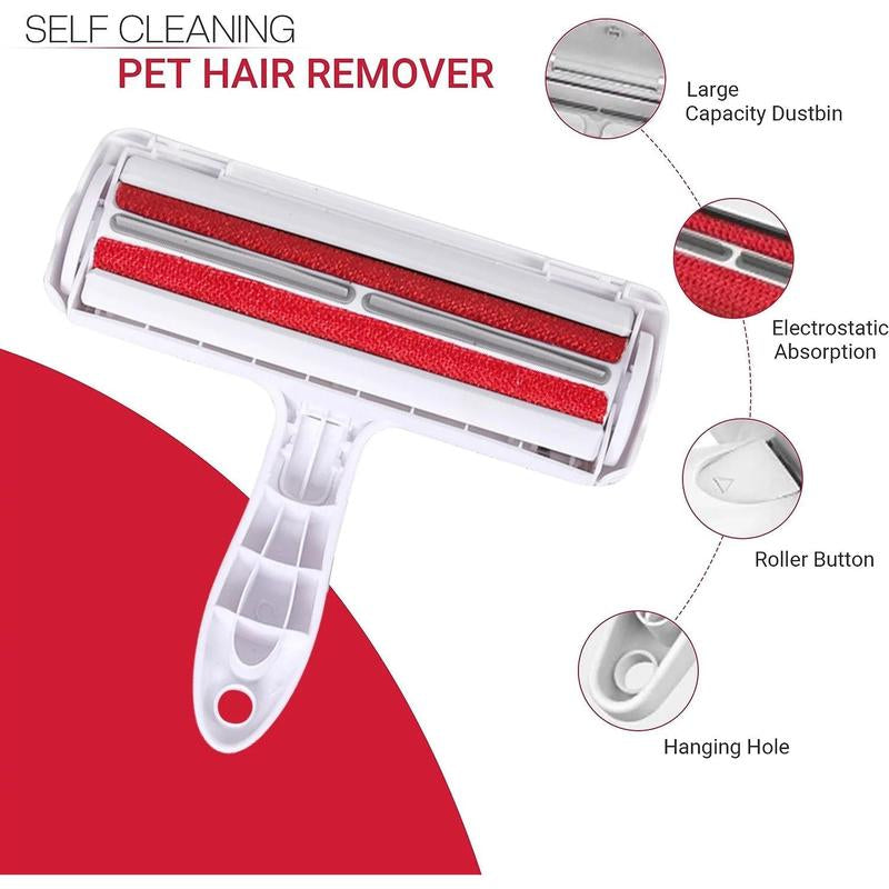 Furswipe Pet Hair Remover Roller – Reusable & Portable Lint Roller for Easy Pet Hair Cleanup on Furniture & Clothing