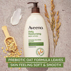 Daily Moisturizing Body Lotion for Dry & Sensitive Skin with Prebiotic Oat, Fragrance & Paraben Free, Non-Greasy, Non-Comedogenic, 48-Hour Moisturizer 18 Fl Oz