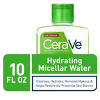 Micellar Water, Hydrating Facial Cleanser & Eye Makeup Remover with Niacinamide, Ceramides & Glycerin, Fragrance-Free & Non-Irritating, 10 Fluid Ounces