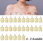 Initial Necklaces for Women Gold Letter N Necklace Trendy Jewelry 18K Plated Figaro Chain Necklace Christmas Gifts for Women