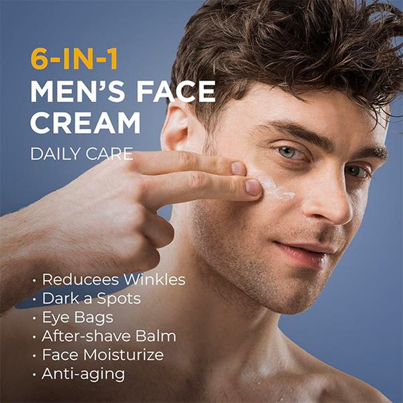 Men'S Face Moisturizer: anti Aging Cream, Wrinkles Cream, Hyaluronic Moisture, Skincare, Comfort ,Moisturizing ,Hydrating,