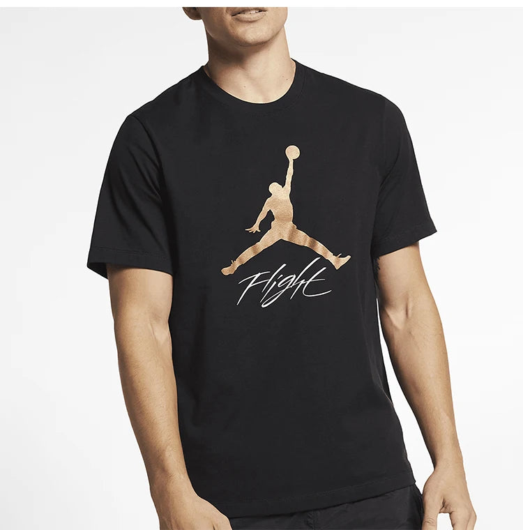 Nike Official Genuine JORDAN Men's Round Neck Knitted Breathable Sport Casual T-shirt AO0665-011
