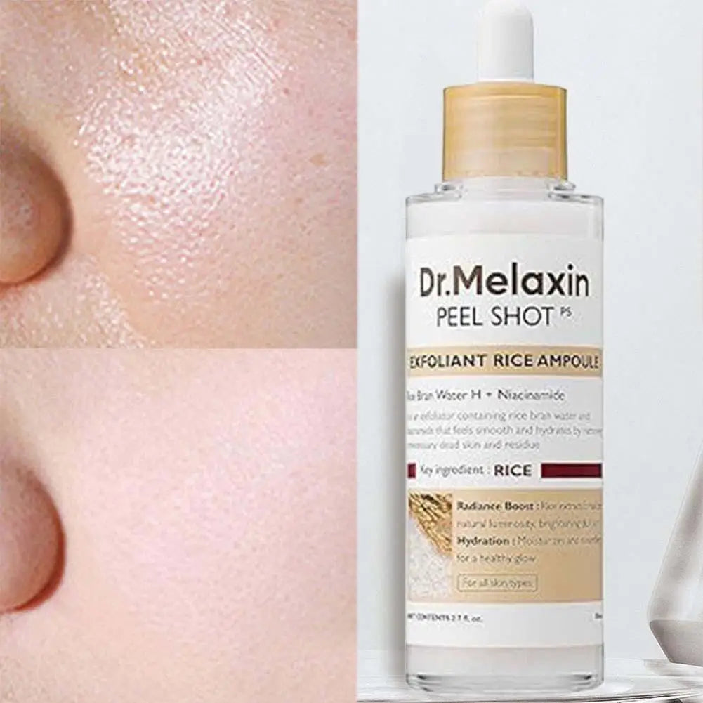 Dr. Melaxin Peel Shot White And Black Rice Exfoliating Essence Skin Lightening Contro Moisturizing Oil-Control Gentle Skin Care