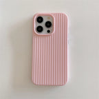 Macaron Cream Solid Color Premium Cute Phone Case For iPhone 15 14 13 12 11 Stylish Stripe Simple Slim Drop Protection Cover