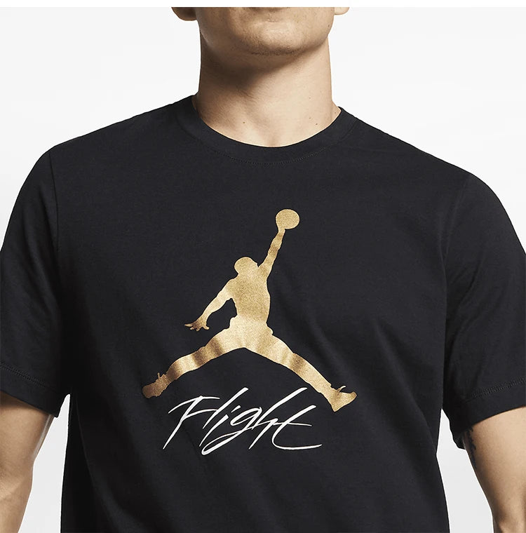 Nike Official Genuine JORDAN Men's Round Neck Knitted Breathable Sport Casual T-shirt AO0665-011