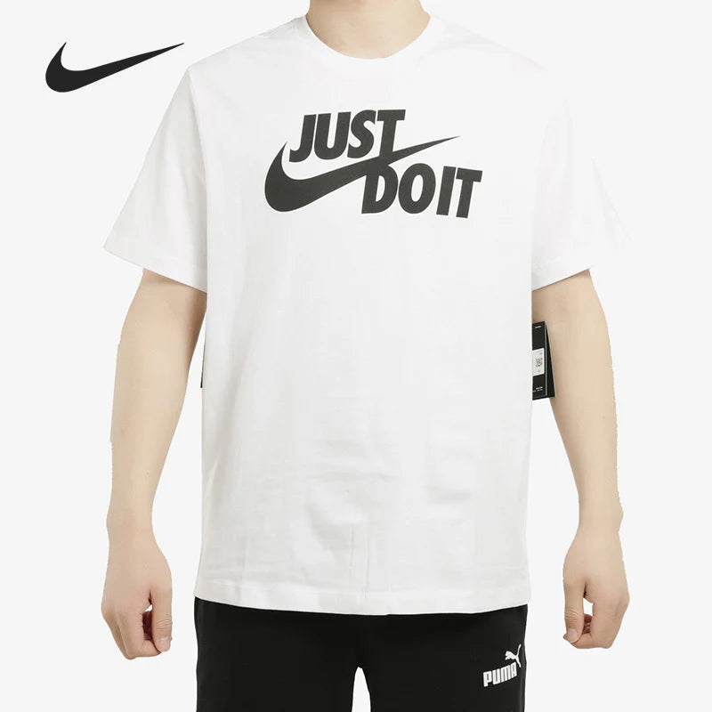 Nike Official Genuine New Men's Summer Simple Breathable Casual Short Sleeve T-Shirt AR5007-100