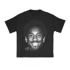 Summer Cotton T-shirt Street Wear Basketball Kobe Bryant Graphic Print Loose T-shirt Top Men's T-shirt for Both Men and Women