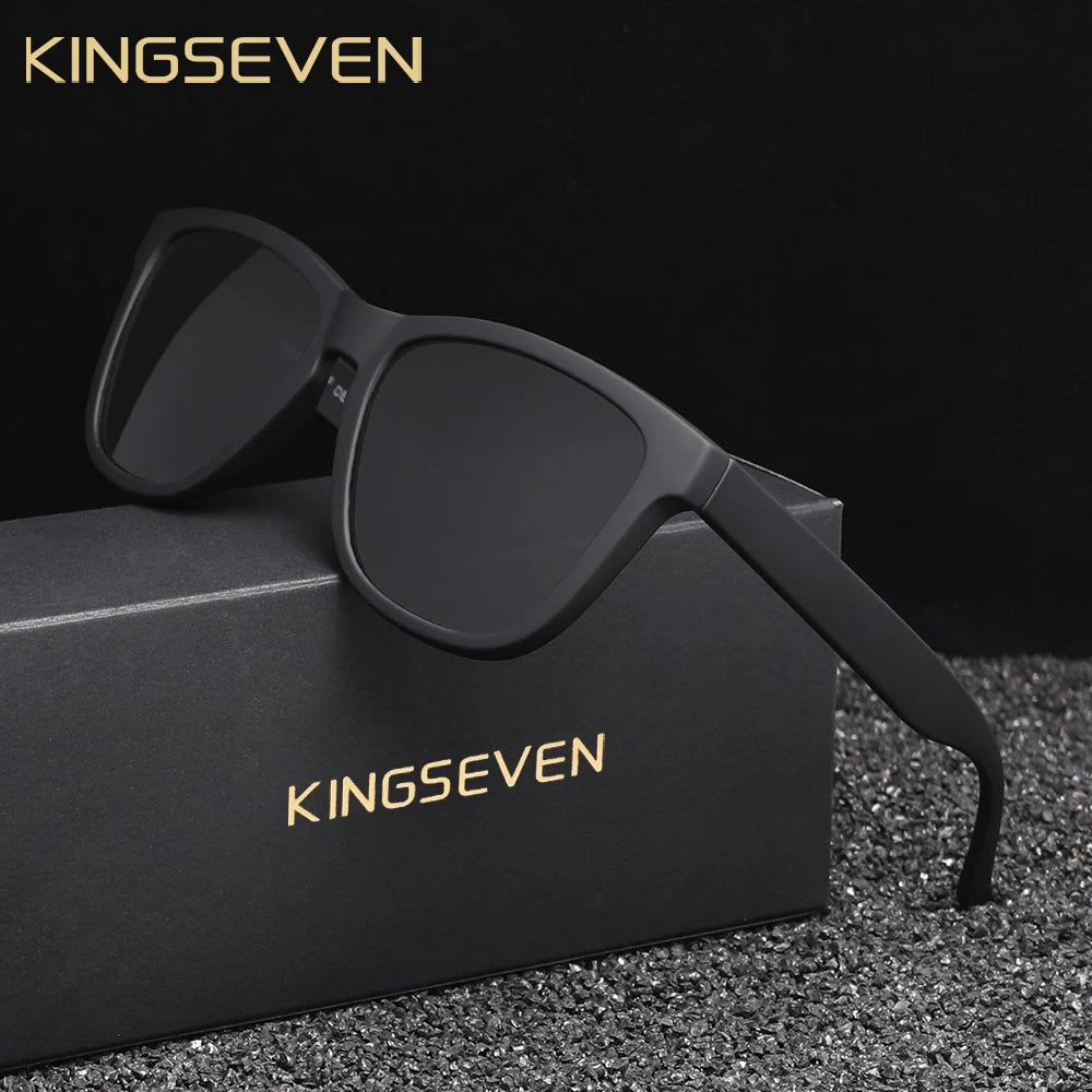 KINGSEVEN Fashion Men‘s Sunglasses Polarized UV400 Sunscreen Glasses Ultralight TR90 Women Fishing Driving Glasses