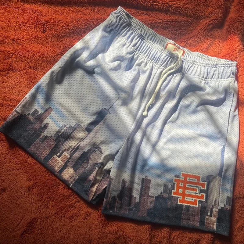 2025 EE Eric Emanuel Basic Shorts NEW men's casual shorts fitness sports pants summer gym workout Men Classic GYM Mesh Shorts