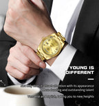 NIBOSI New Men Watch Brand Luxury Fashion Quartz Wristwatch Male Stainless Steel Waterproof Calendar Business Watches For Men