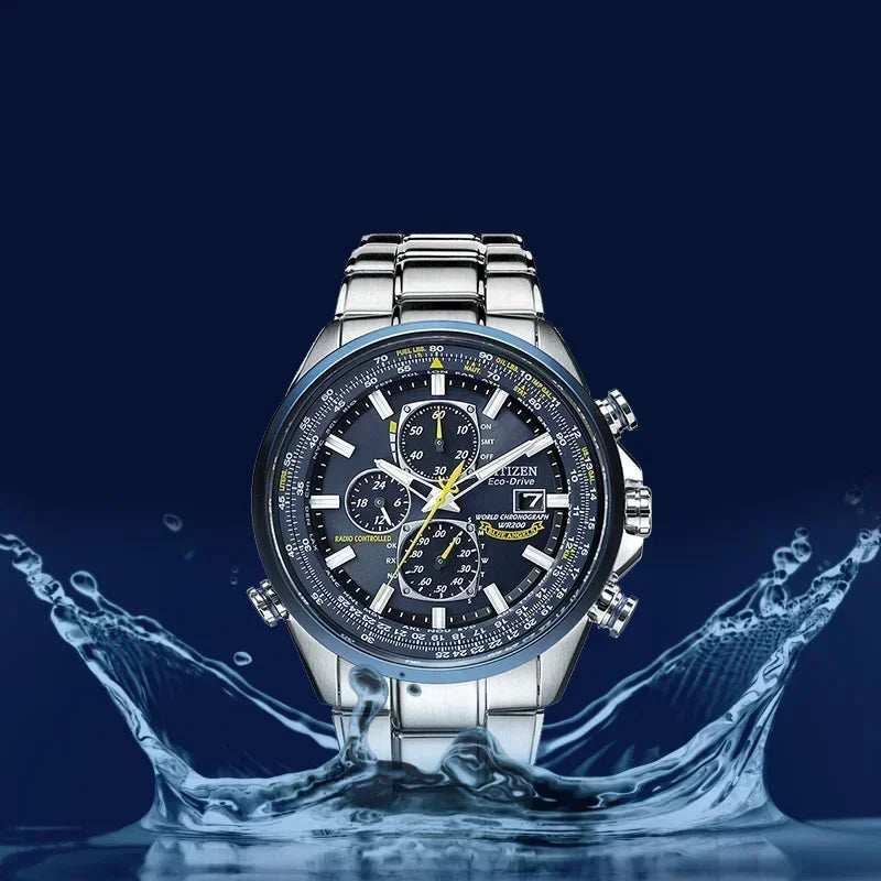 CITIZEN Blue Angel Generation Men's Luxury Wristwatches Radio Night Glow Energy Multi Functional Fashion Original Business Watch