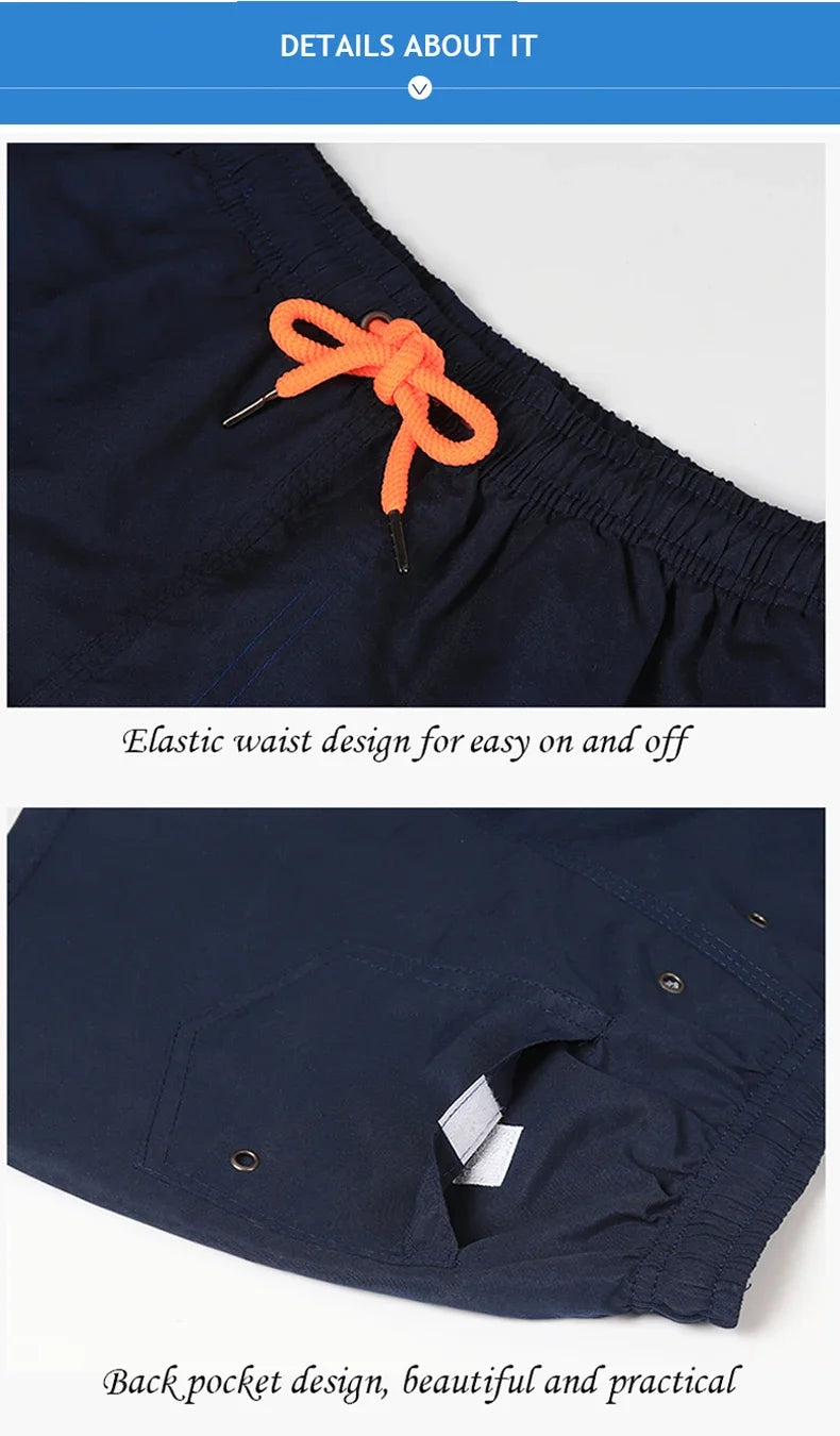 Trendy hot Summer Quick-Dry Shorts Men Swimwear Beach Shorts Swim Shorts Beach Wear Sports (9 Colors) Men's Clothing 2025