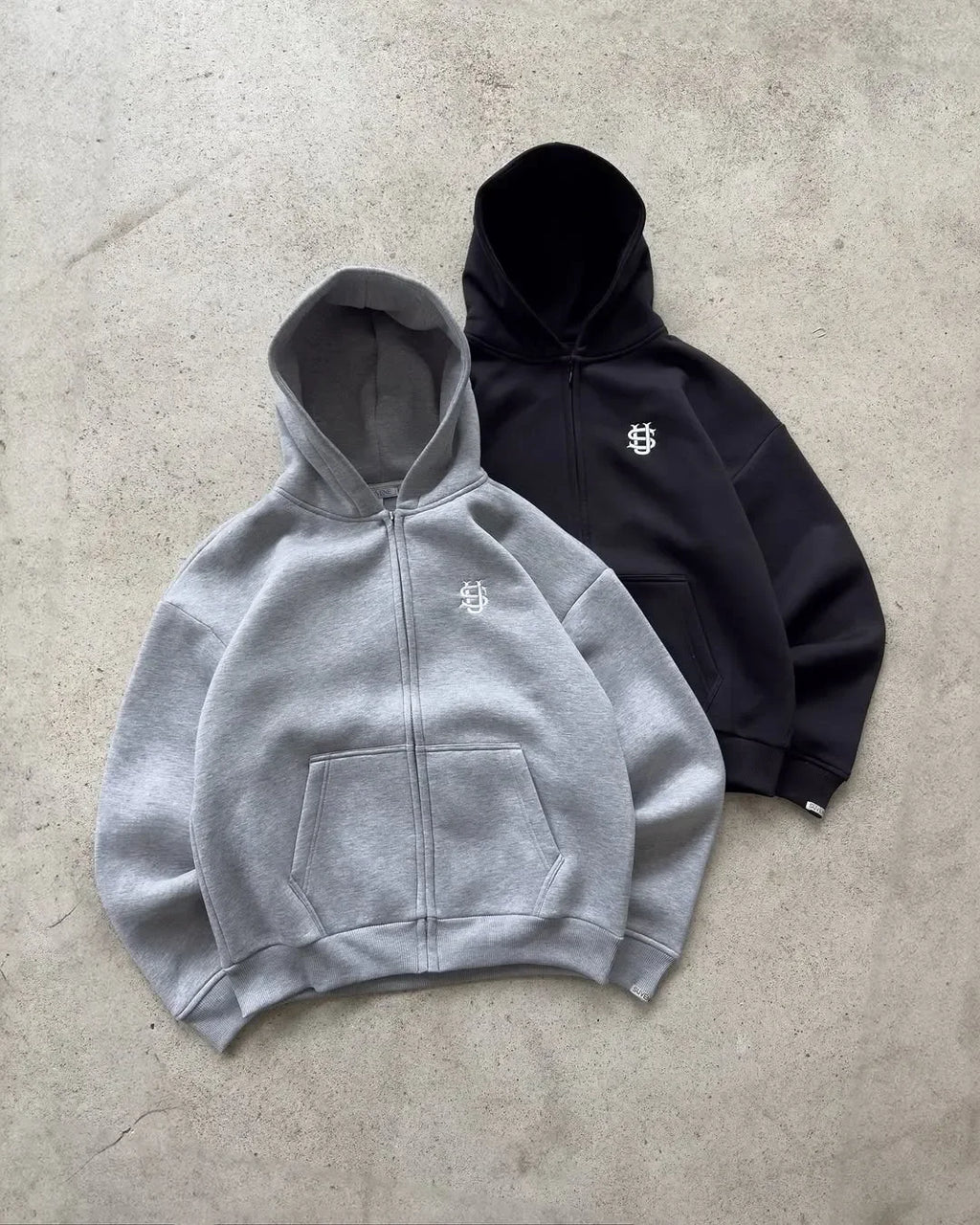Y2K Fashion Jogger Sweatpants Loose Embroidery Labeled Open Leg Wide Leg Pants Trendy Pocket Couple Straight Pants Men's Hoodie