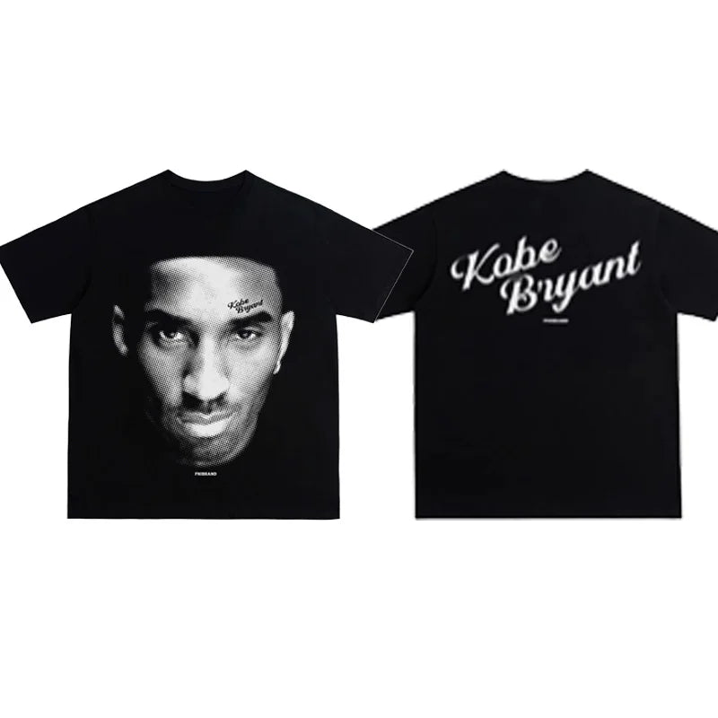 Summer Cotton T-shirt Street Wear Basketball Kobe Bryant Graphic Print Loose T-shirt Top Men's T-shirt for Both Men and Women
