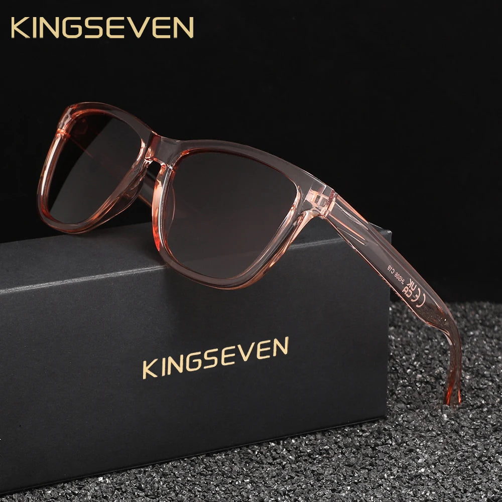 KINGSEVEN Fashion Men‘s Sunglasses Polarized UV400 Sunscreen Glasses Ultralight TR90 Women Fishing Driving Glasses