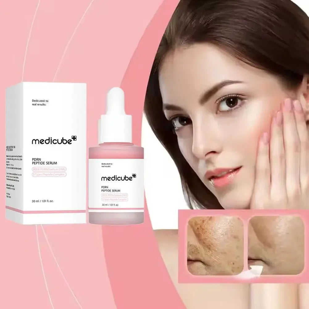 Pink Peptide Serum Milk Moisturizing and hydrating Brightening hydrating Improve skin condition Dry dehydrated skin Care 30ML