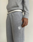 Y2K Fashion Jogger Sweatpants Loose Embroidery Labeled Open Leg Wide Leg Pants Trendy Pocket Couple Straight Pants Men's Hoodie