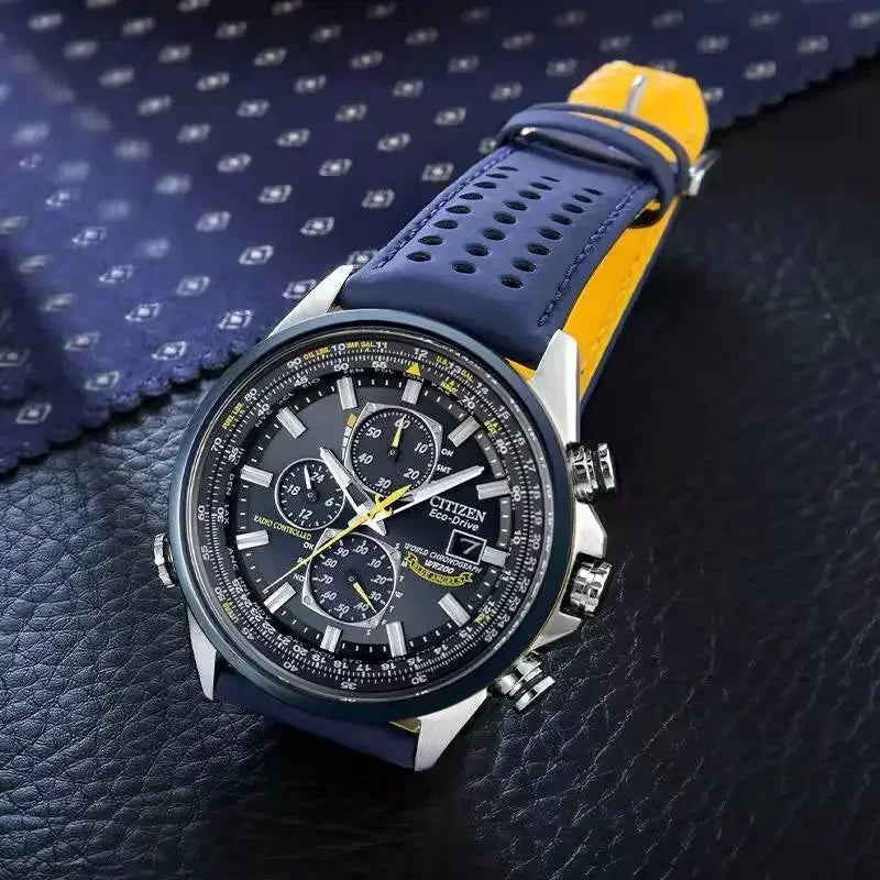 CITIZEN Blue Angel Generation Men's Luxury Wristwatches Radio Night Glow Energy Multi Functional Fashion Original Business Watch