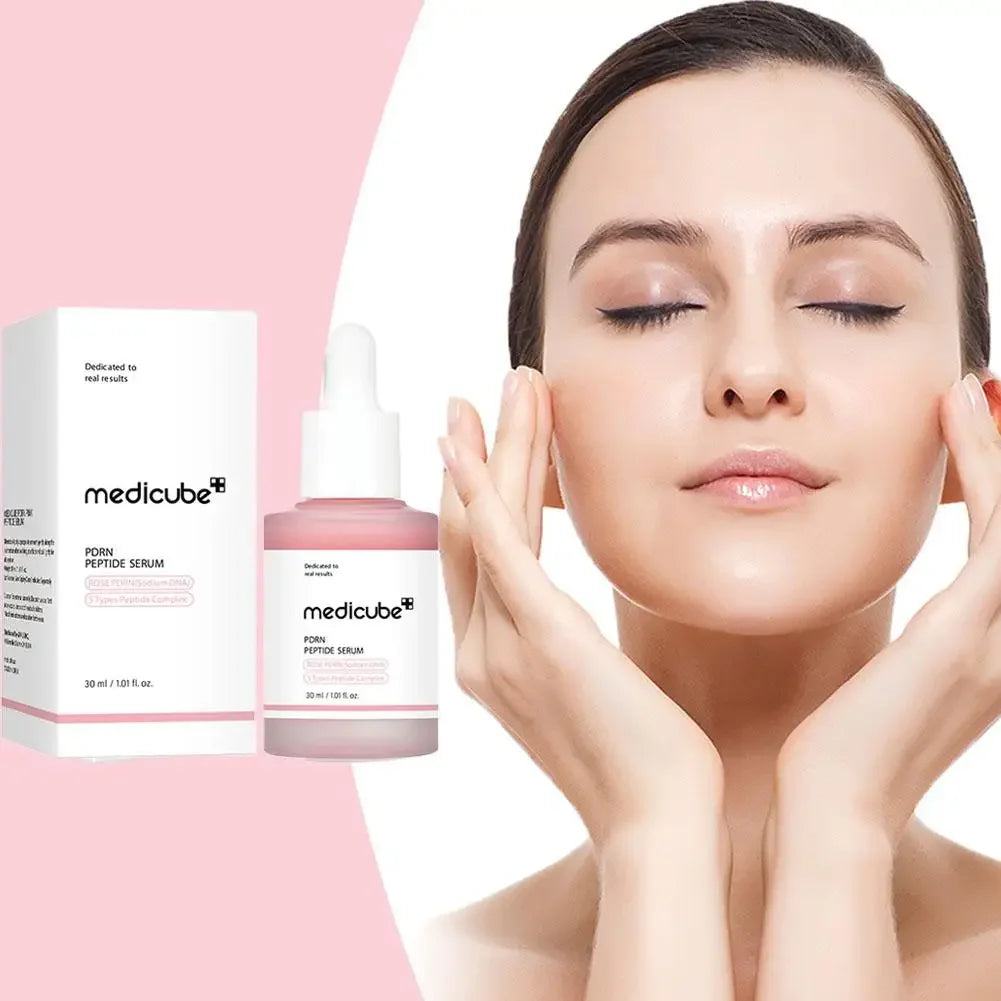 Pink Peptide Serum Milk Moisturizing and hydrating Brightening hydrating Improve skin condition Dry dehydrated skin Care 30ML