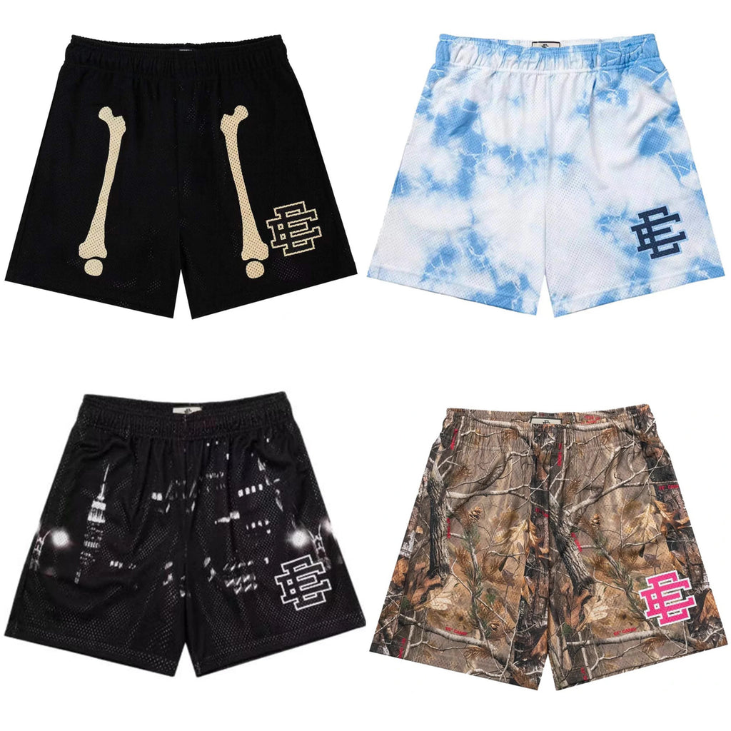 2025 EE Eric Emanuel Basic Shorts NEW men's casual shorts fitness sports pants summer gym workout Men Classic GYM Mesh Shorts