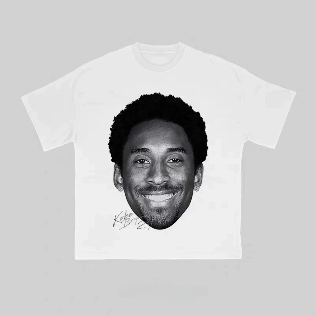 Summer Cotton T-shirt Street Wear Basketball Kobe Bryant Graphic Print Loose T-shirt Top Men's T-shirt for Both Men and Women