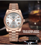 NIBOSI New Men Watch Brand Luxury Fashion Quartz Wristwatch Male Stainless Steel Waterproof Calendar Business Watches For Men