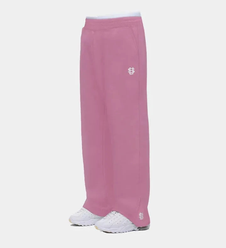 Y2K Fashion Jogger Sweatpants Loose Embroidery Labeled Open Leg Wide Leg Pants Trendy Pocket Couple Straight Pants Men's Hoodie