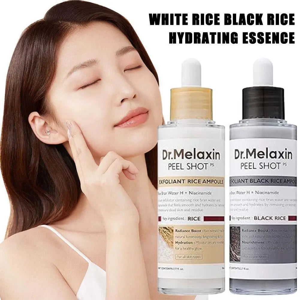 Dr. Melaxin Peel Shot White And Black Rice Exfoliating Essence Skin Lightening Contro Moisturizing Oil-Control Gentle Skin Care