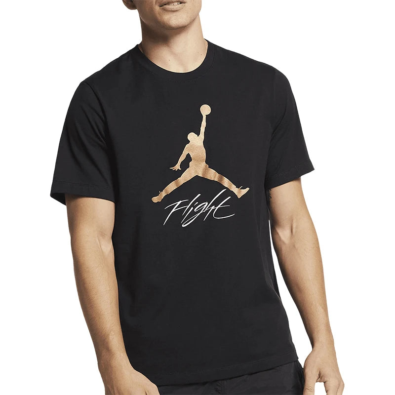 Nike Official Genuine JORDAN Men's Round Neck Knitted Breathable Sport Casual T-shirt AO0665-011