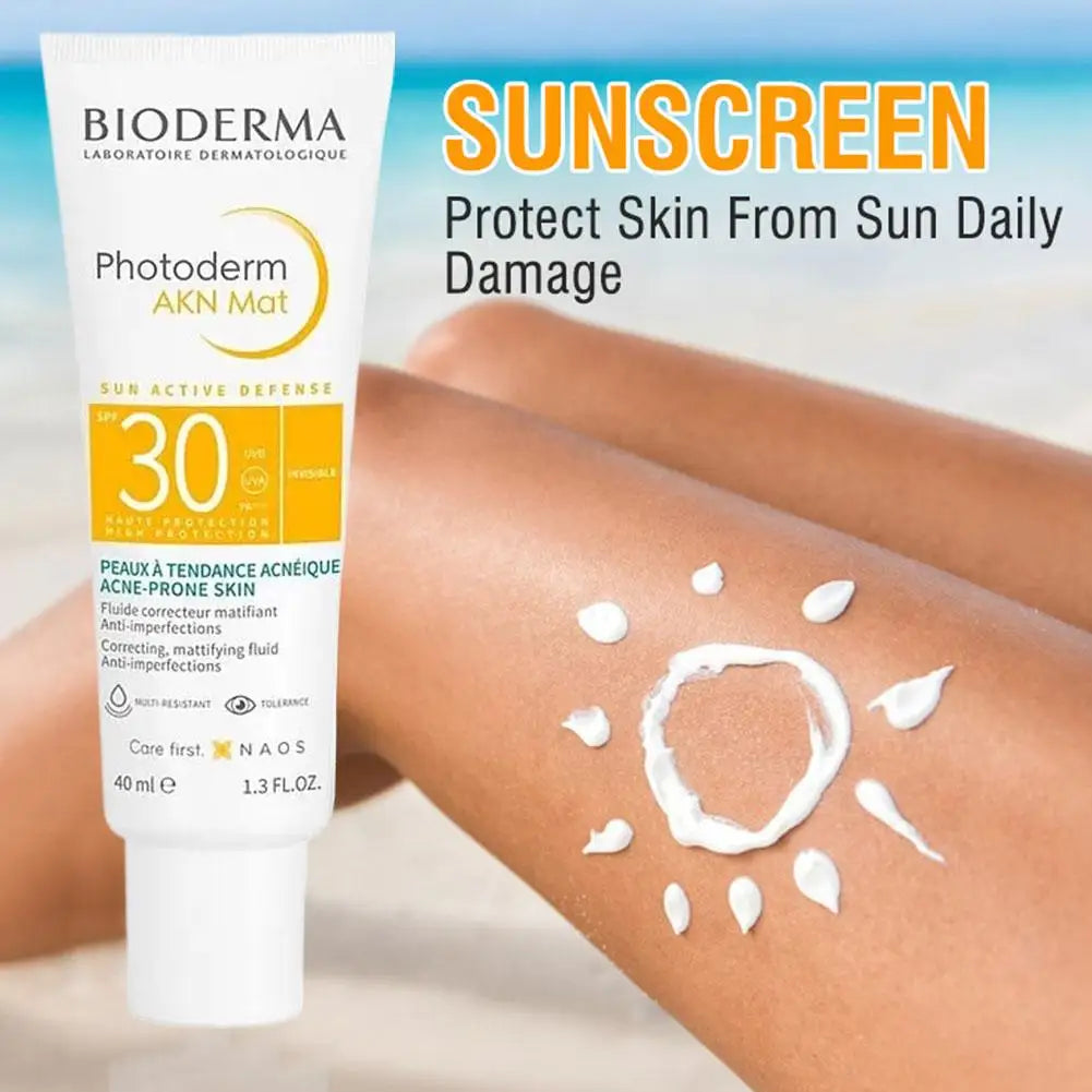 BIODERMA SPF50+ Sunscreen Cream Sweat Proof Waterproof Efficient Lasting All Skin Sunscree Lightweight Refreshing Body Sunscreen
