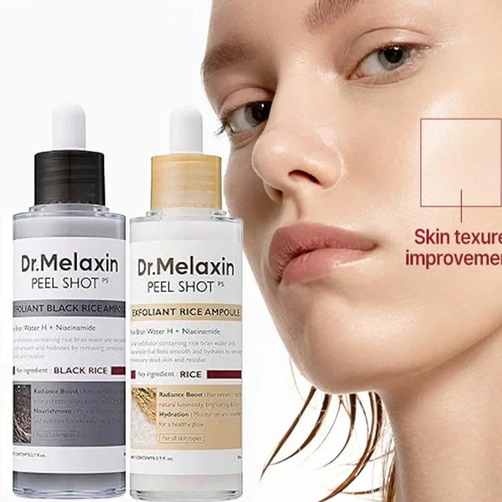 Dr. Melaxin Peel Shot White And Black Rice Exfoliating Essence Skin Lightening Contro Moisturizing Oil-Control Gentle Skin Care