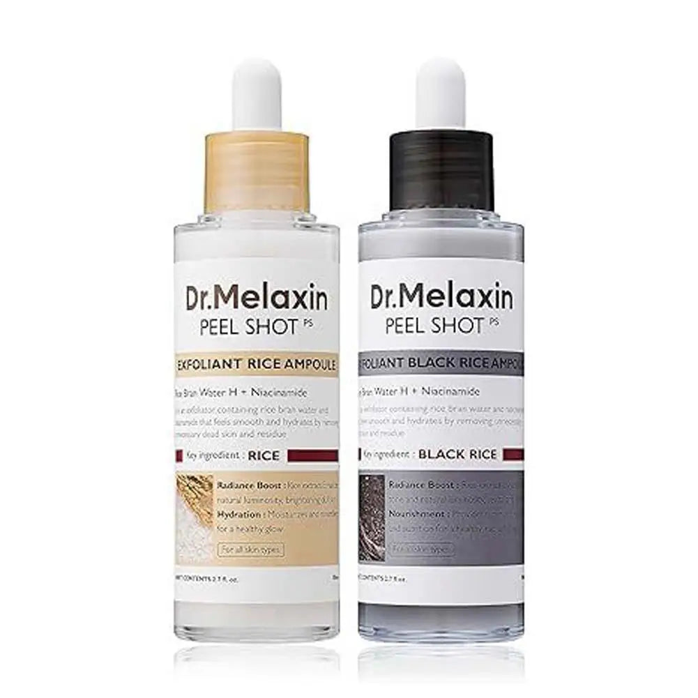 Dr. Melaxin Peel Shot White And Black Rice Exfoliating Essence Skin Lightening Contro Moisturizing Oil-Control Gentle Skin Care