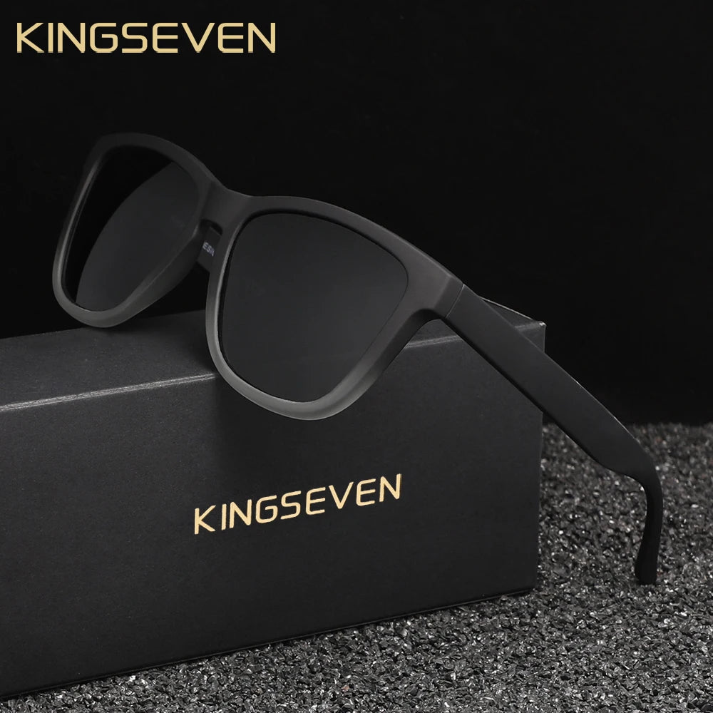 KINGSEVEN Fashion Men‘s Sunglasses Polarized UV400 Sunscreen Glasses Ultralight TR90 Women Fishing Driving Glasses