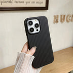 Macaron Cream Solid Color Premium Cute Phone Case For iPhone 15 14 13 12 11 Stylish Stripe Simple Slim Drop Protection Cover