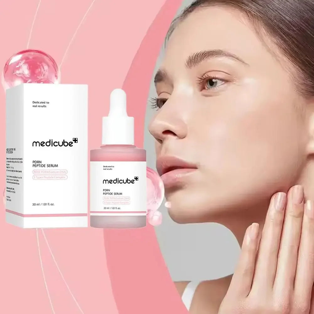 Pink Peptide Serum Milk Moisturizing and hydrating Brightening hydrating Improve skin condition Dry dehydrated skin Care 30ML