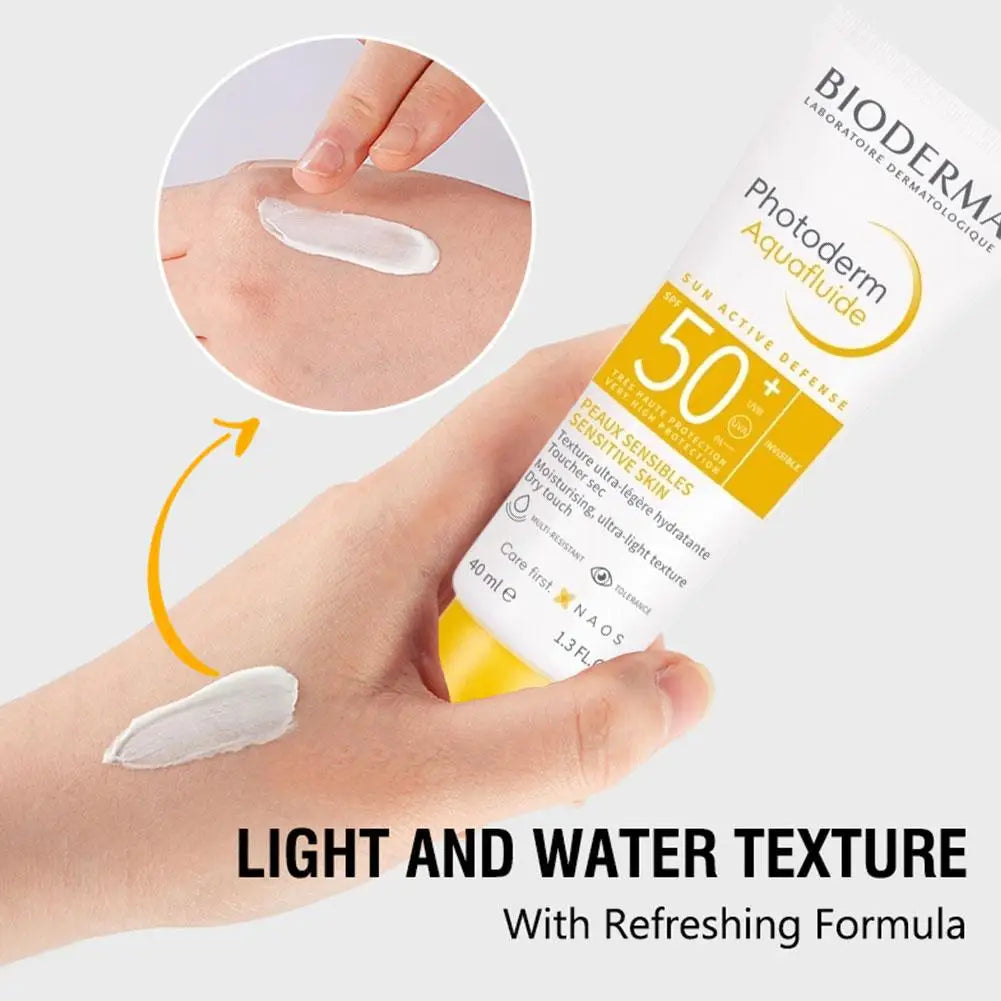BIODERMA SPF50+ Sunscreen Cream Sweat Proof Waterproof Efficient Lasting All Skin Sunscree Lightweight Refreshing Body Sunscreen