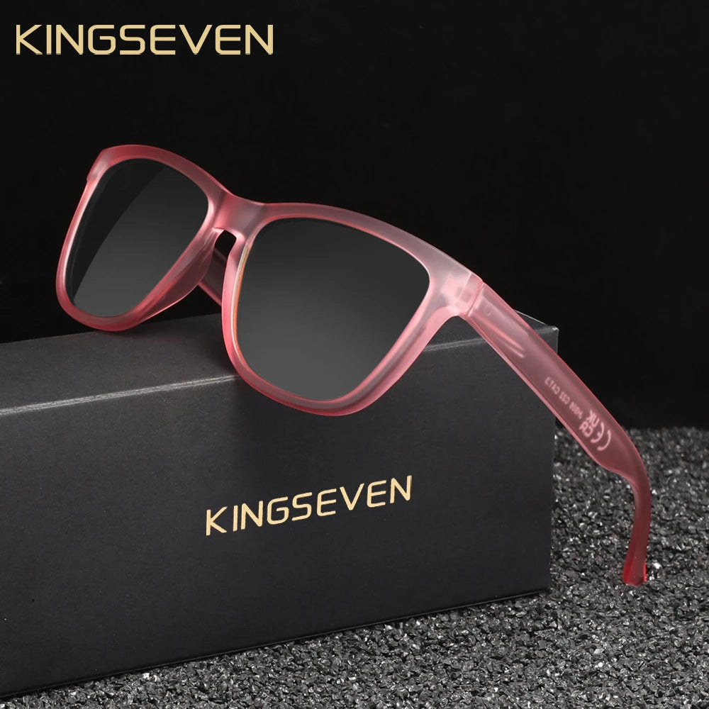 KINGSEVEN Fashion Men‘s Sunglasses Polarized UV400 Sunscreen Glasses Ultralight TR90 Women Fishing Driving Glasses