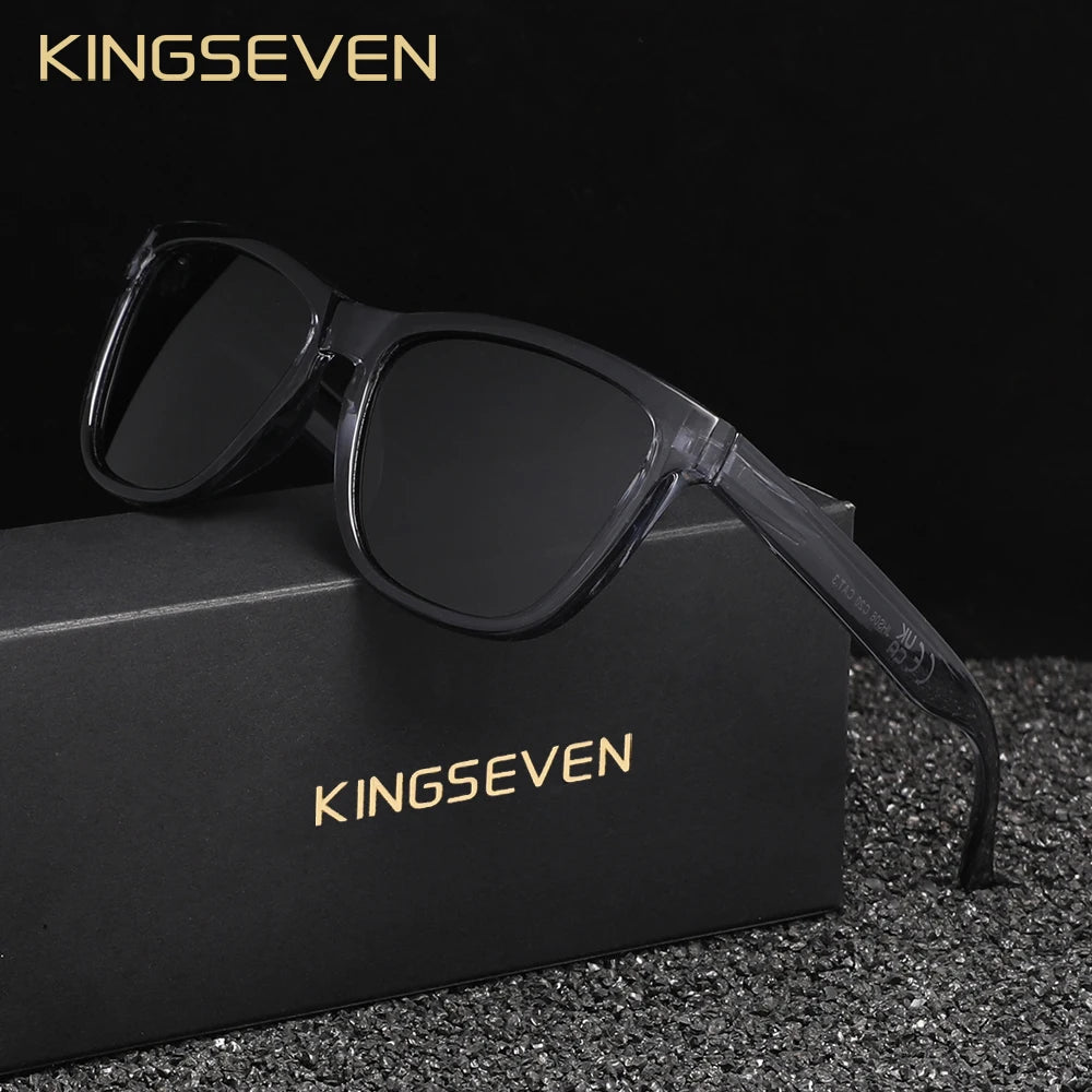 KINGSEVEN Fashion Men‘s Sunglasses Polarized UV400 Sunscreen Glasses Ultralight TR90 Women Fishing Driving Glasses