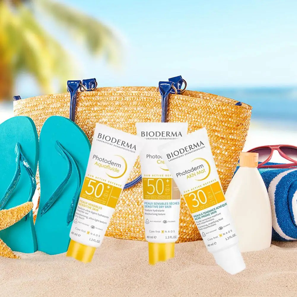BIODERMA SPF50+ Sunscreen Cream Sweat Proof Waterproof Efficient Lasting All Skin Sunscree Lightweight Refreshing Body Sunscreen