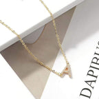 Sideways Initial Necklace for Women, 14K Gold Filled Dainty Hypoallergenic Sideways Letter Necklace, Small Monogram Initial Necklace Gifts for Wife Mother Daughter Sister Best Friend