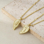 Rotnso 14K Gold Plated Couple Heart Necklace Set - "Te Amo" Virgin Mary Pendant, Valentine'S Day Gift